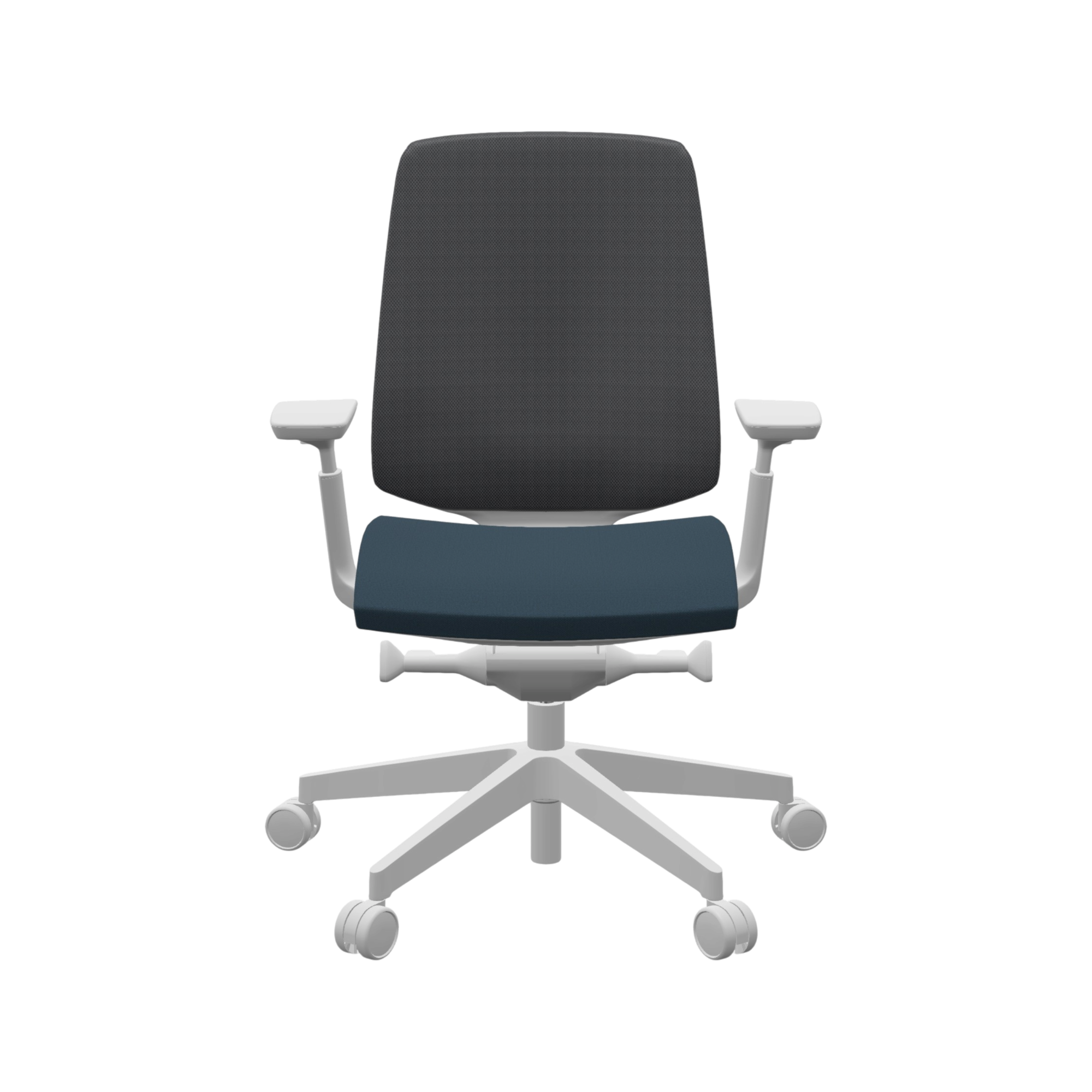 Fauteuil de bureau base grise et dossier résille Light Up 250SL - Image 1