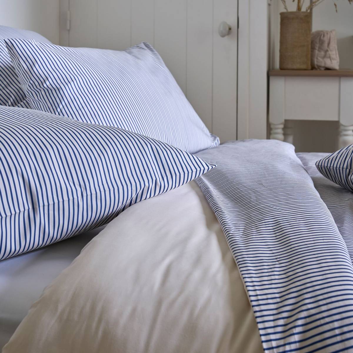 Lot de 2 taies d'oreiller percale Aulne Lot de 2 taies d'oreiller percale Aulne