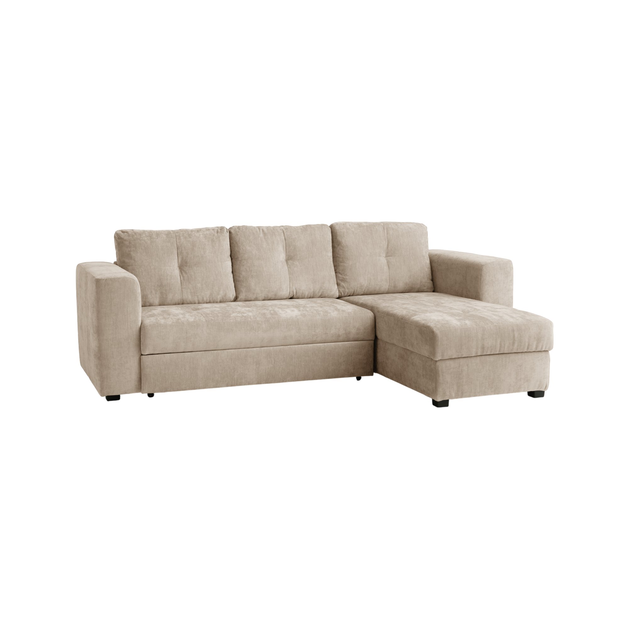 Canapé d'angle convertible et réversible tissu Pyram