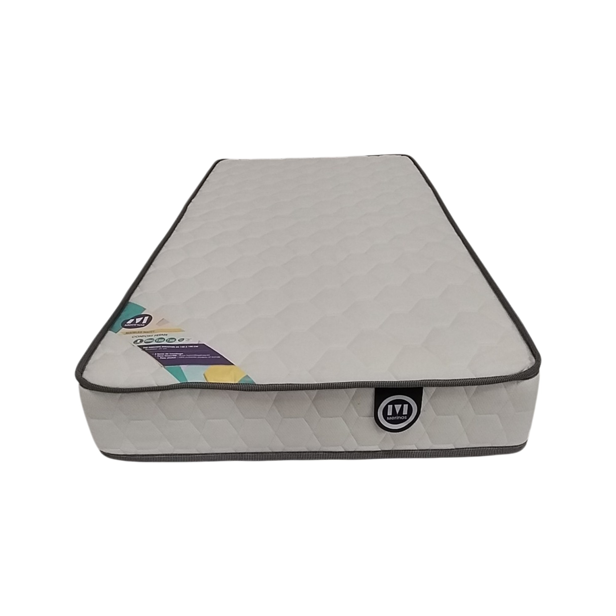 Matelas ressorts ensachés 21 cm Natty MERINOS - Seconde Chance - 90 x 190 cm