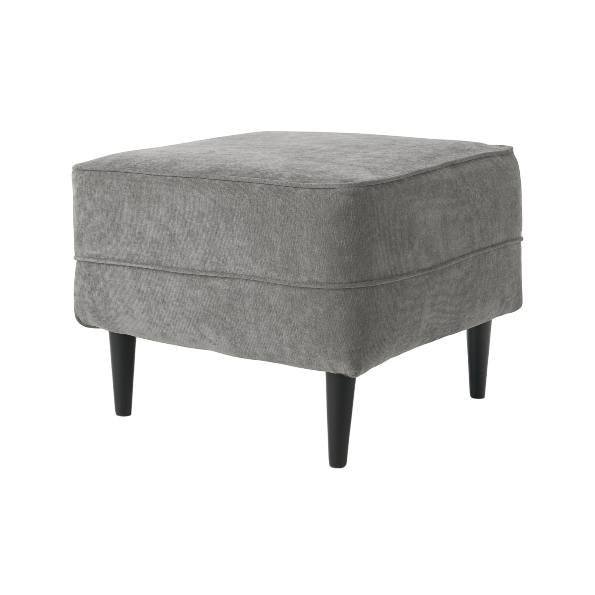 CAMIF Repose-pieds tissu Oscar 24 jours Gris 