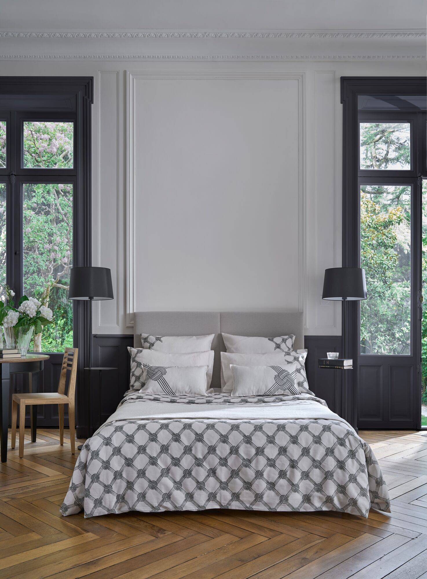 Lot de 2 taies d'oreiller coton lin  Grand hôtel CAMIF
