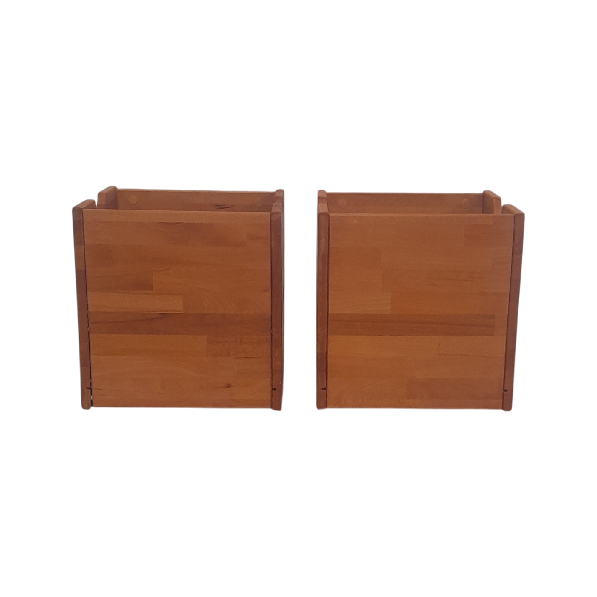 Lot de 2 cubes de rangement bois massif Cyriel - Seconde Chance