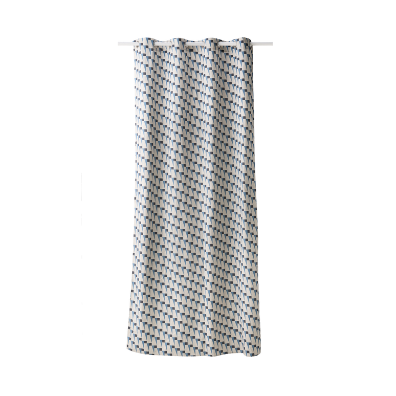 Lot de 2 rideaux coton Nautique Urbain Lot de 2 rideaux coton Nautique Urbain