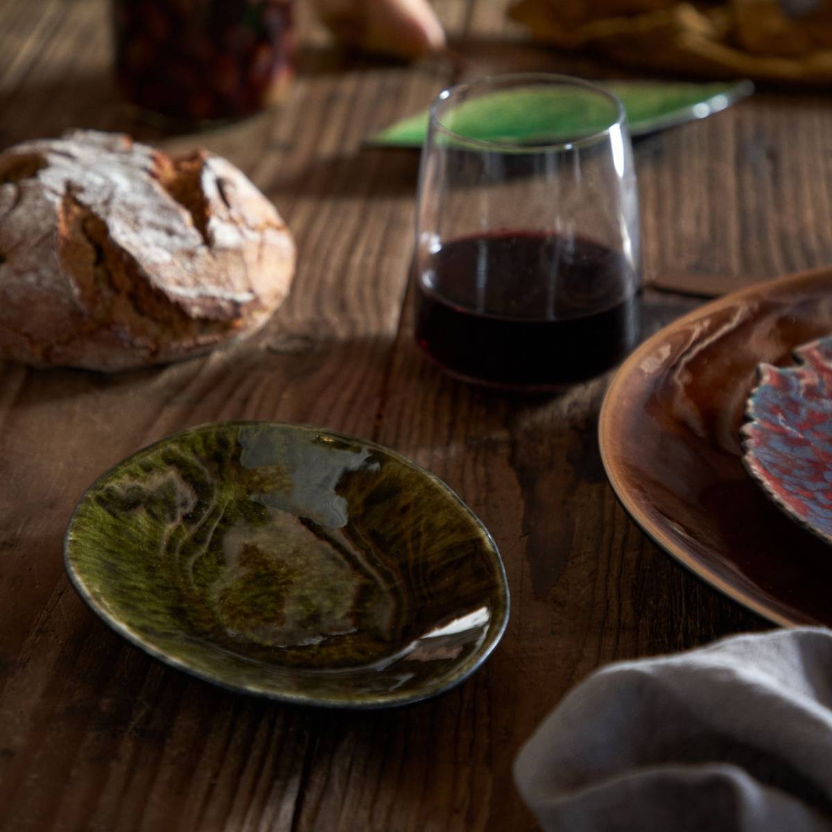 Coupelle grès ovale Riviera Foret Coupelle grès ovale Riviera Foret