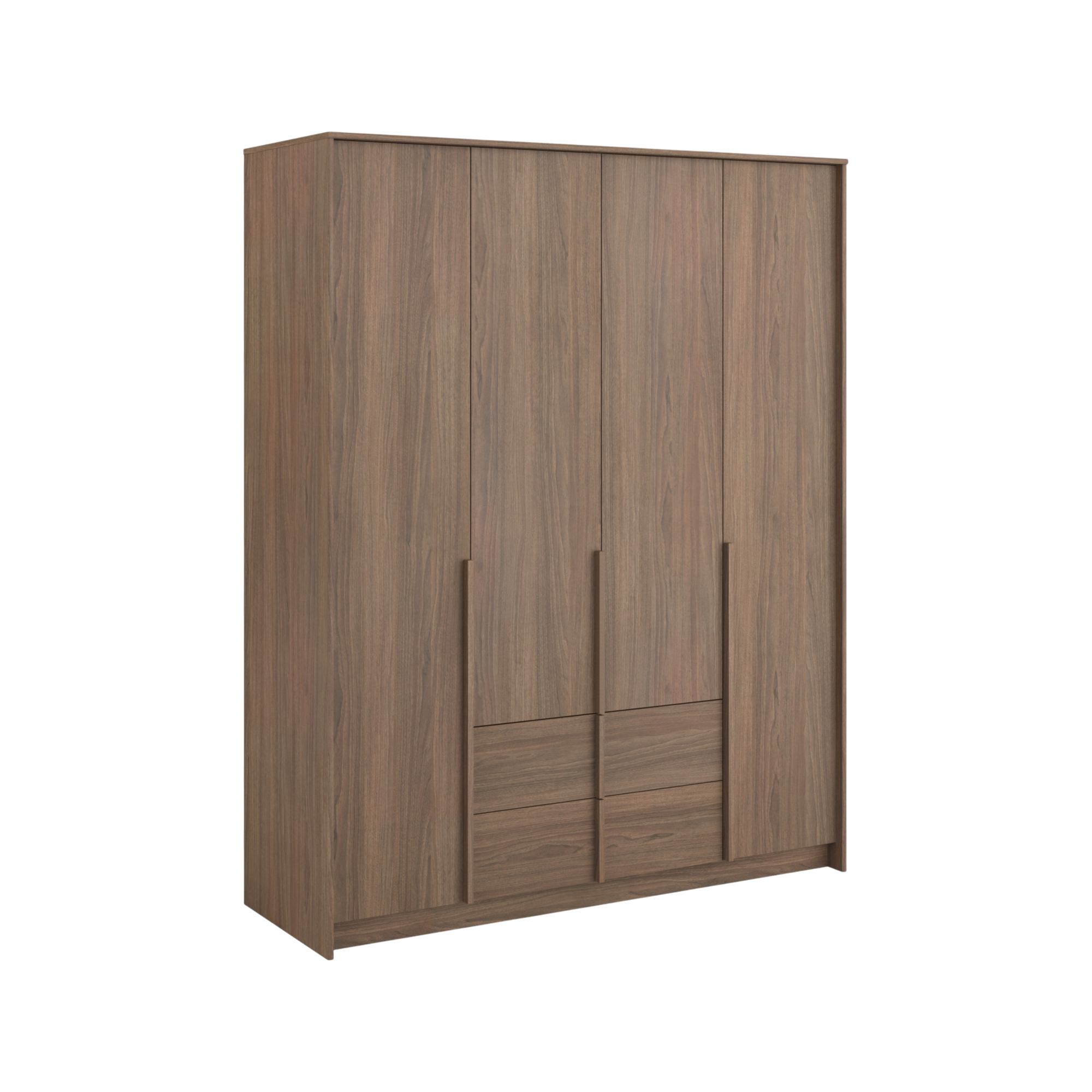 Armoire 4 portes 2 tiroirs Paku