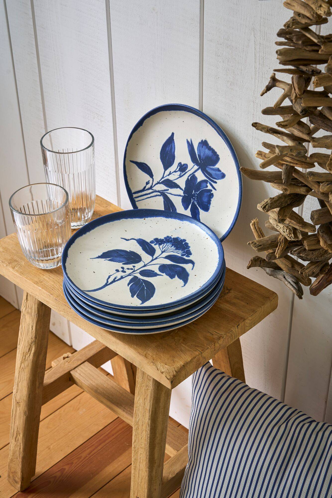 Lot de 6 Assiettes plates Achillée Campo - Image 1