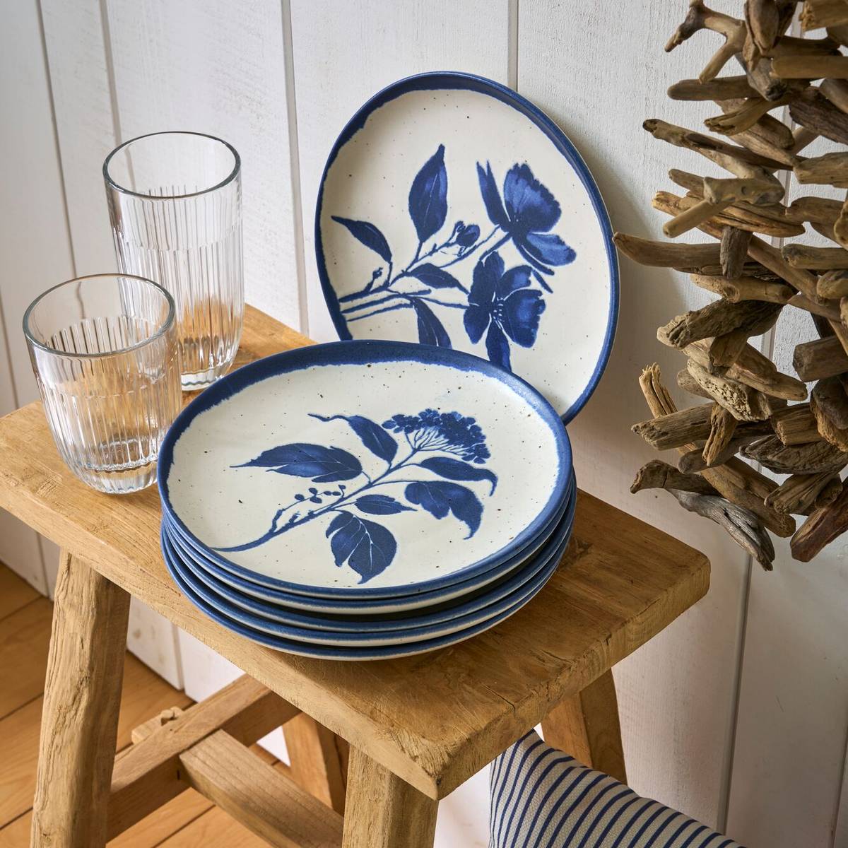 Lot de 6 Assiettes plates Achillée Campo Lot de 6 Assiettes plates Achillée Campo