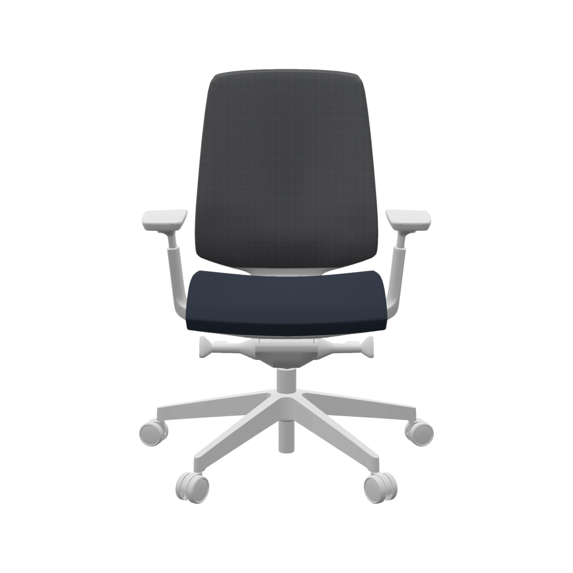 Fauteuil de bureau base grise et dossier résille Light Up 250SL - Image 1
