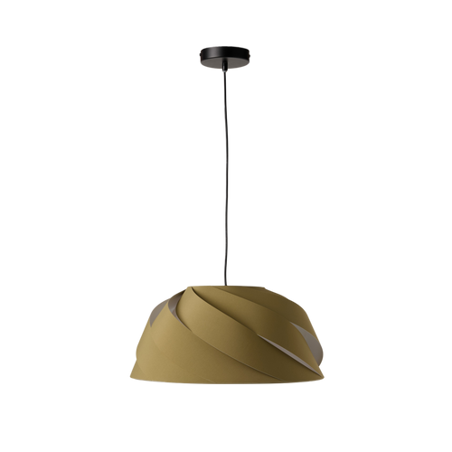 Suspension tissu torsadée vert Samantha