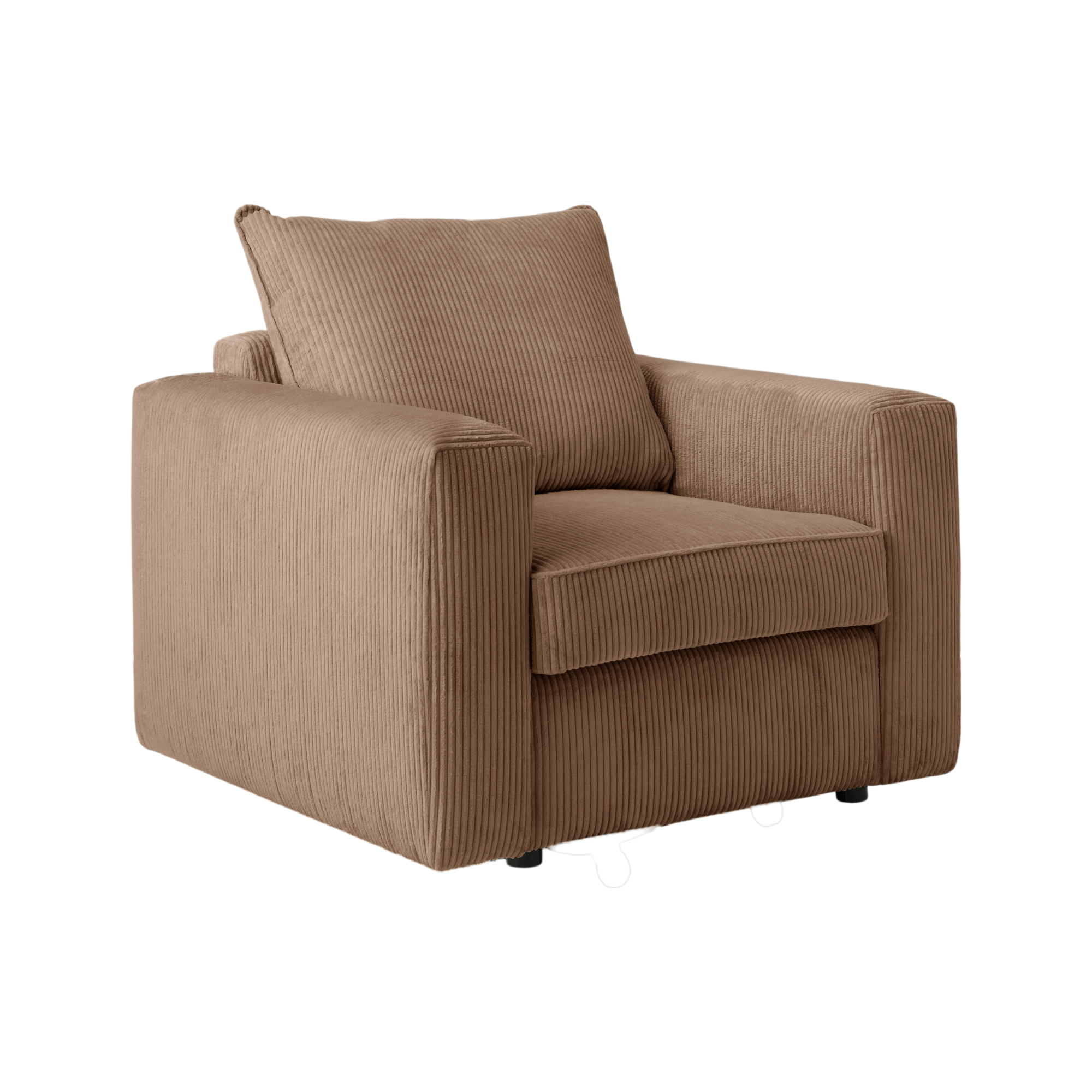 Fauteuil velours côtelé Otto