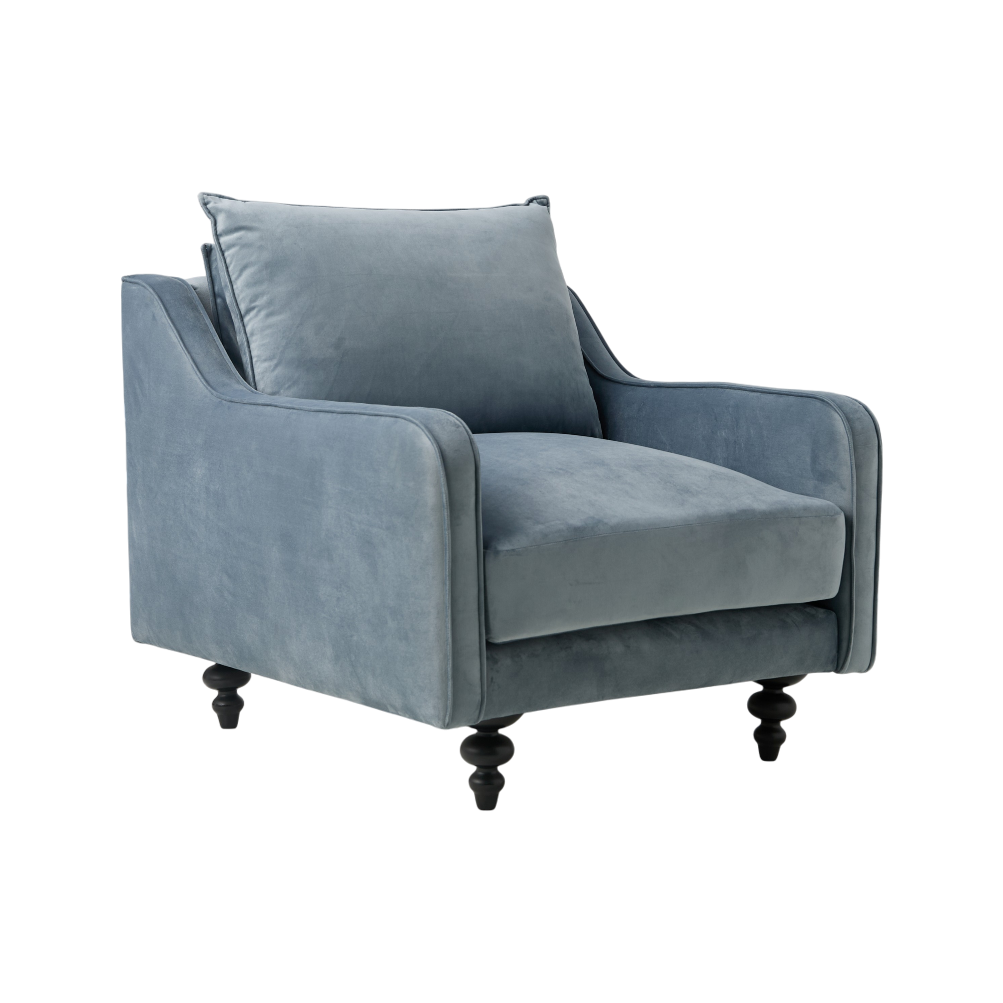 Fauteuil velours Orso
