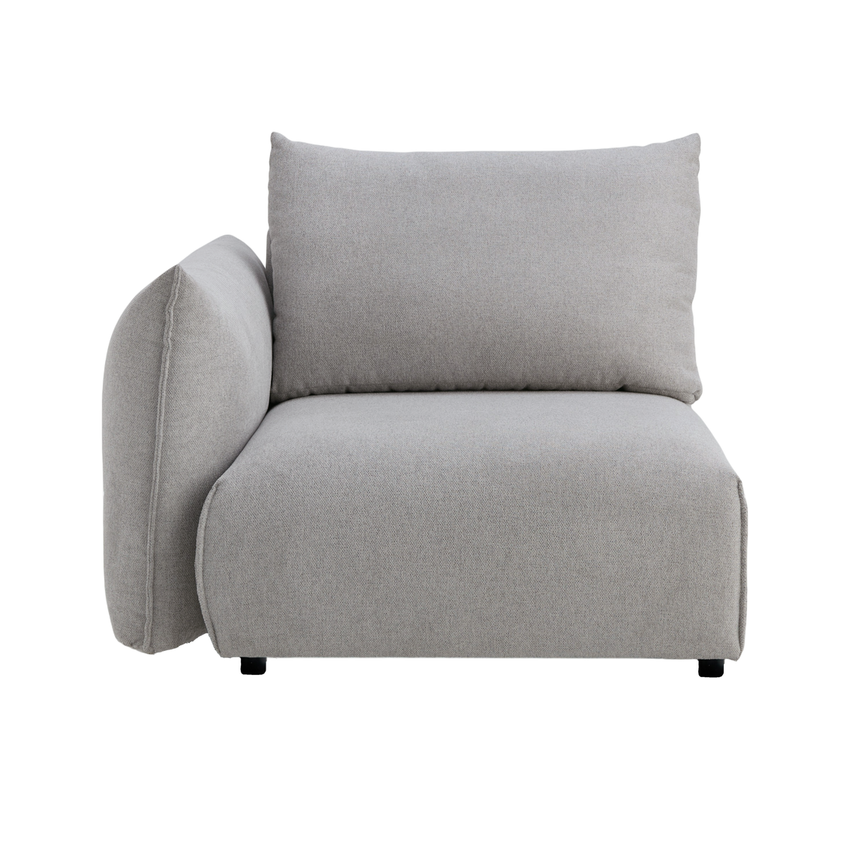 Chauffeuse avec accoudoir pour canapé modulable tissu Solal Chauffeuse avec accoudoir pour canapé modulable tissu Solal