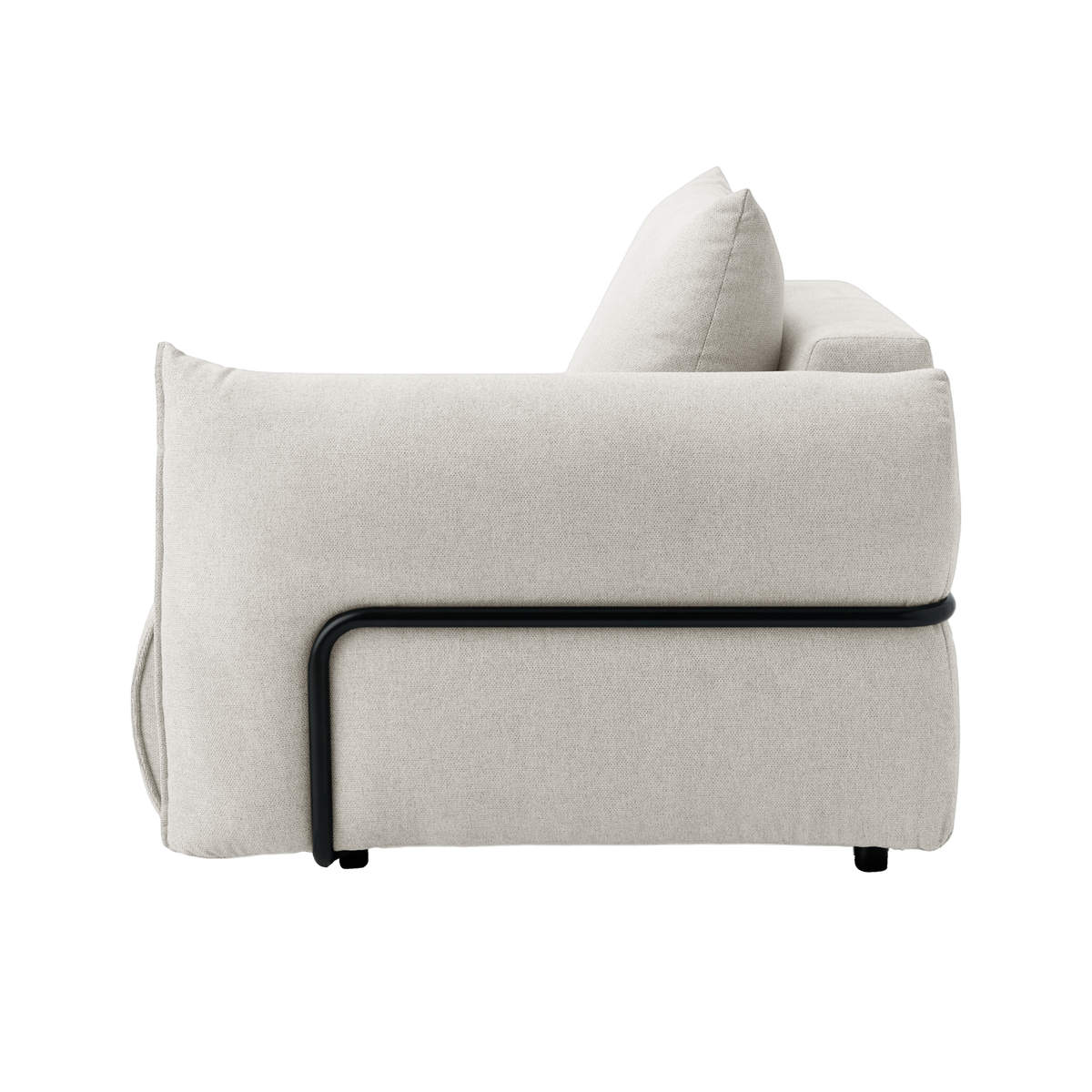 Chauffeuse avec accoudoir pour canapé modulable tissu Solal Chauffeuse avec accoudoir pour canapé modulable tissu Solal