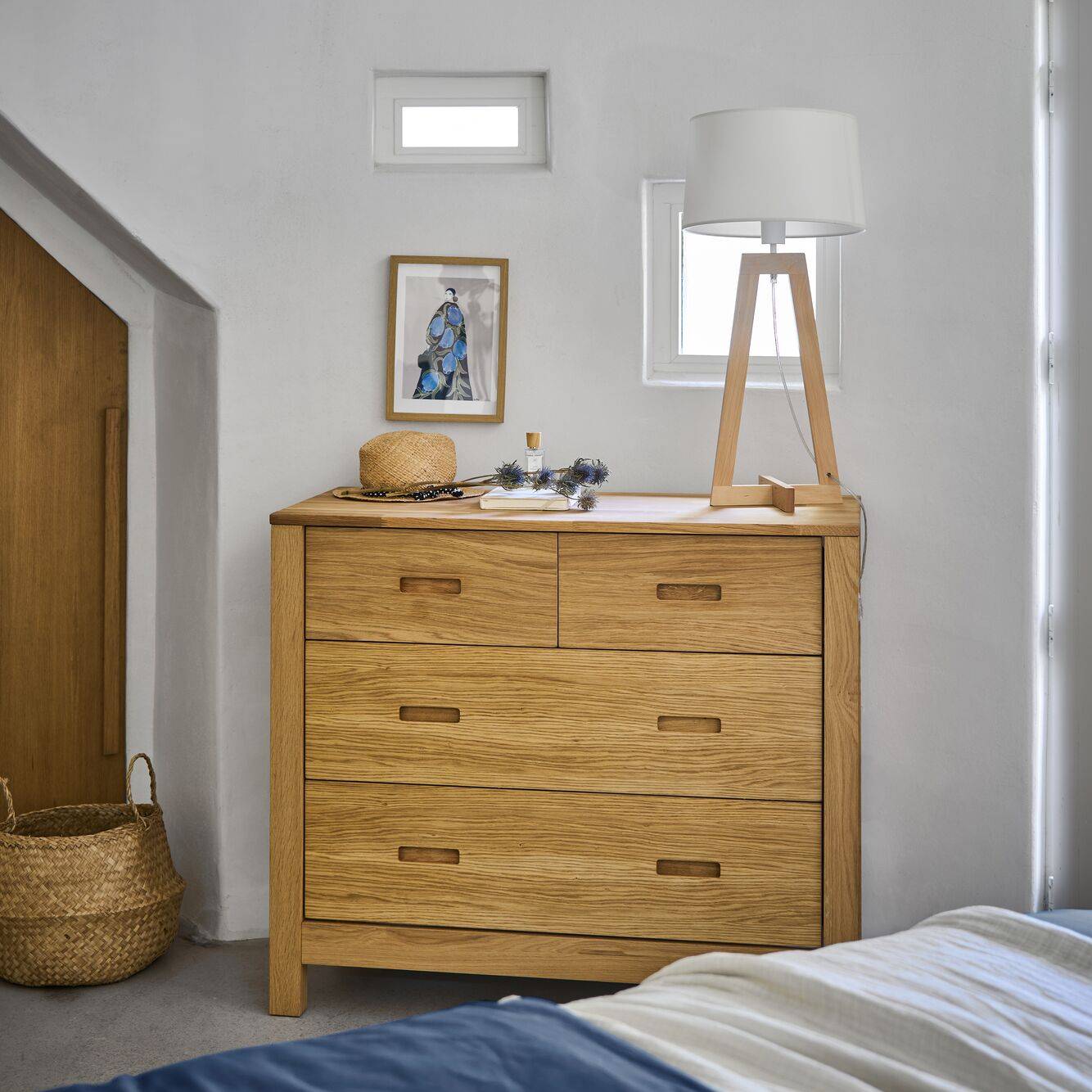 Commode En Bois 4 Tiroirs Luminescence-image
