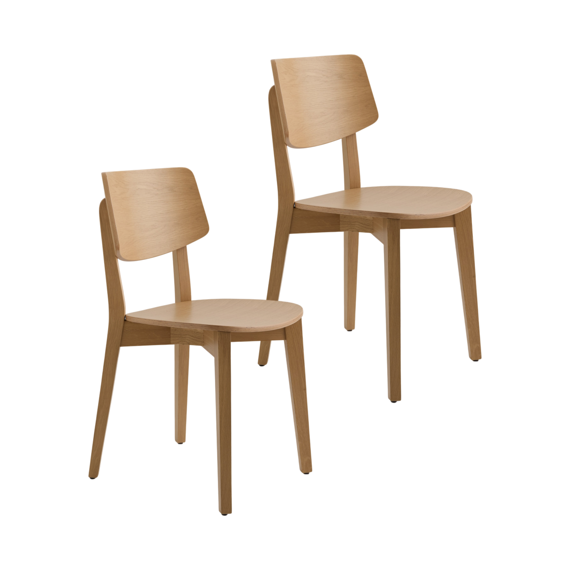 Lot de 2 chaises bois Suzanne - Image 1