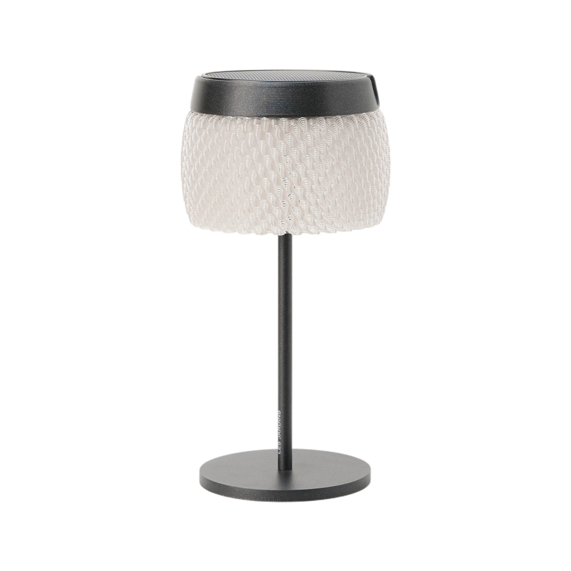 LOLIE - Lampe de table H 28 cm solaire & rechargeable 200 LM maille CRISTAL - Image 1
