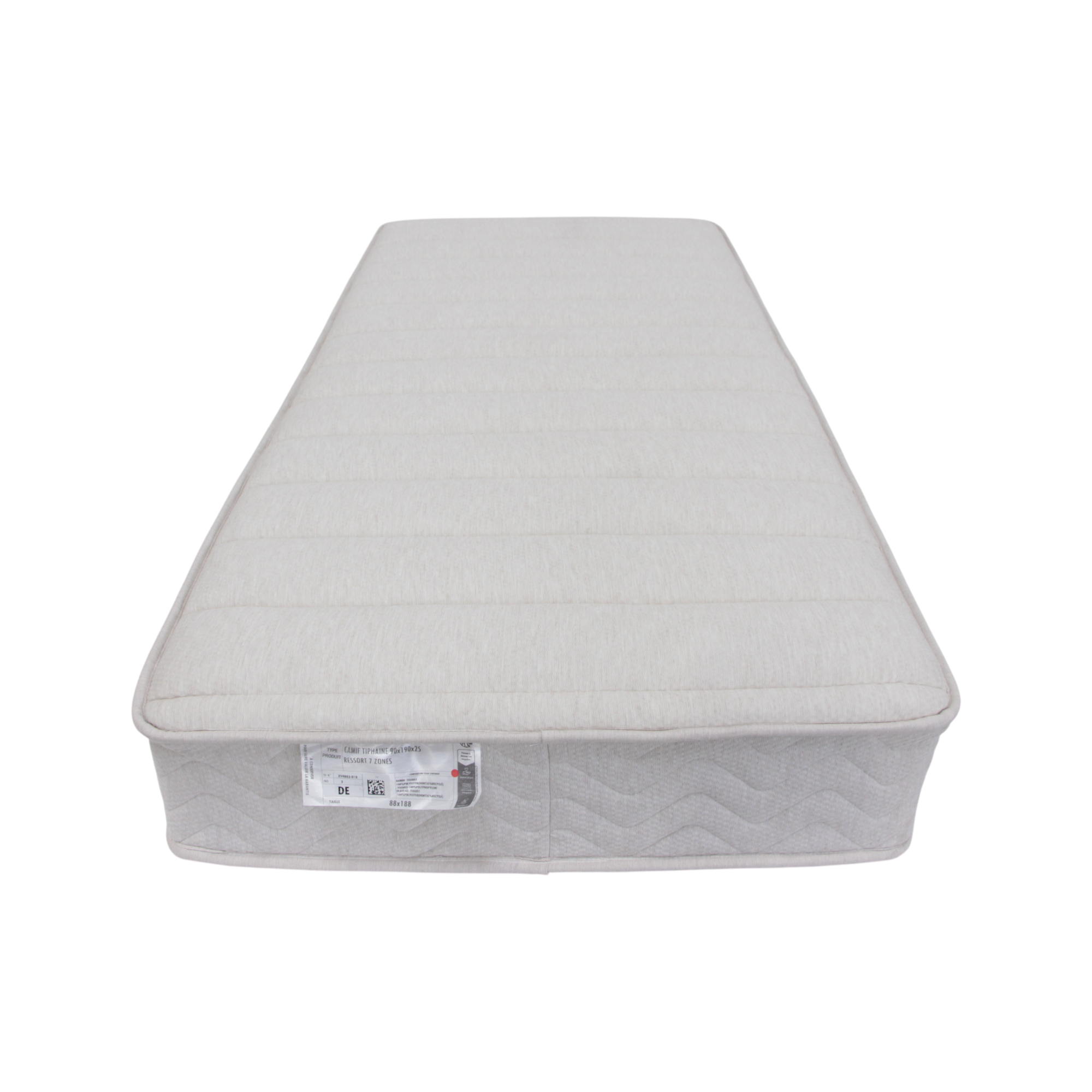 Matelas ressorts ensachés 25 cm Thifaine, CAMIF - Seconde Chance - 90 x 190 cm
