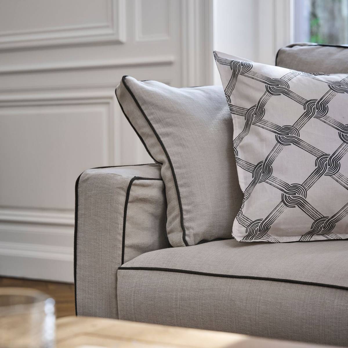 Fauteuil XL coton/lin déhoussable Margot Fauteuil XL coton/lin déhoussable Margot