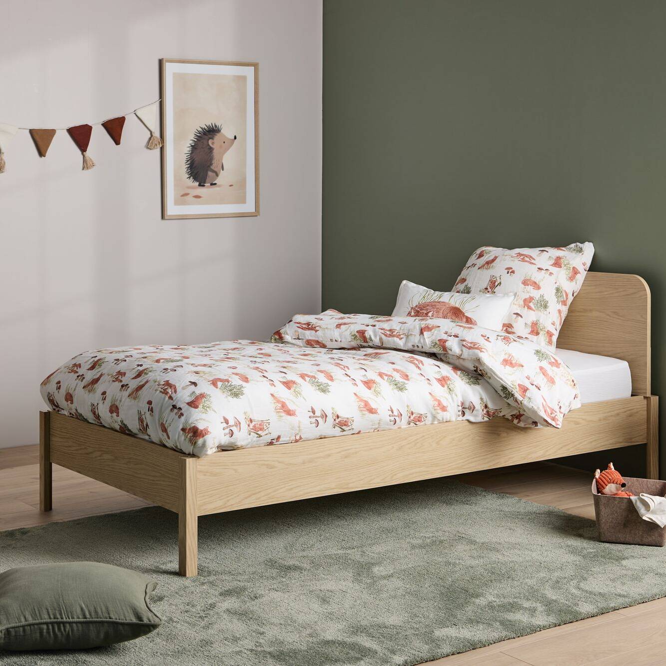 Coussin coton Promenons-nous dans les bois