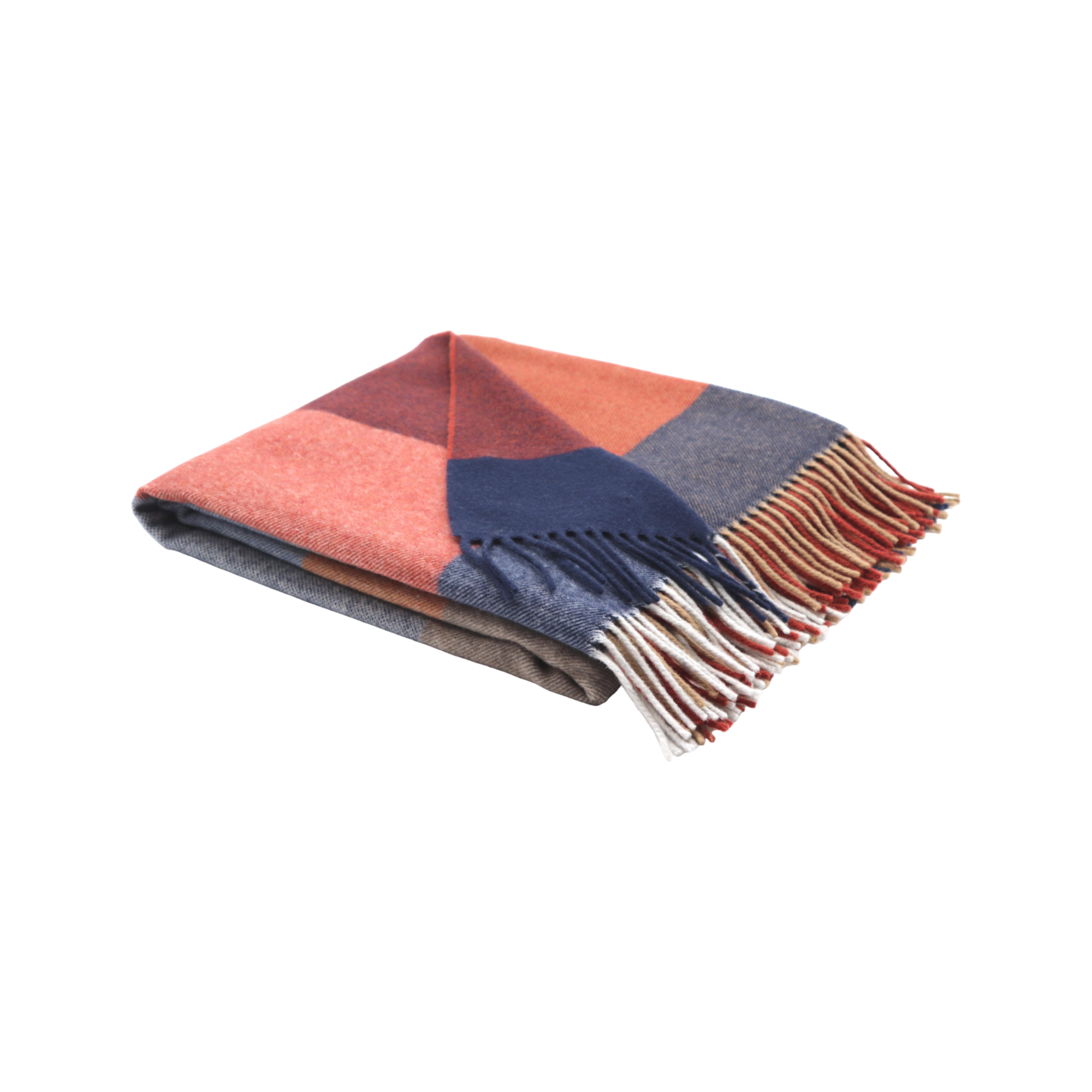 Plaid laine et cachemire Clarence, carreaux