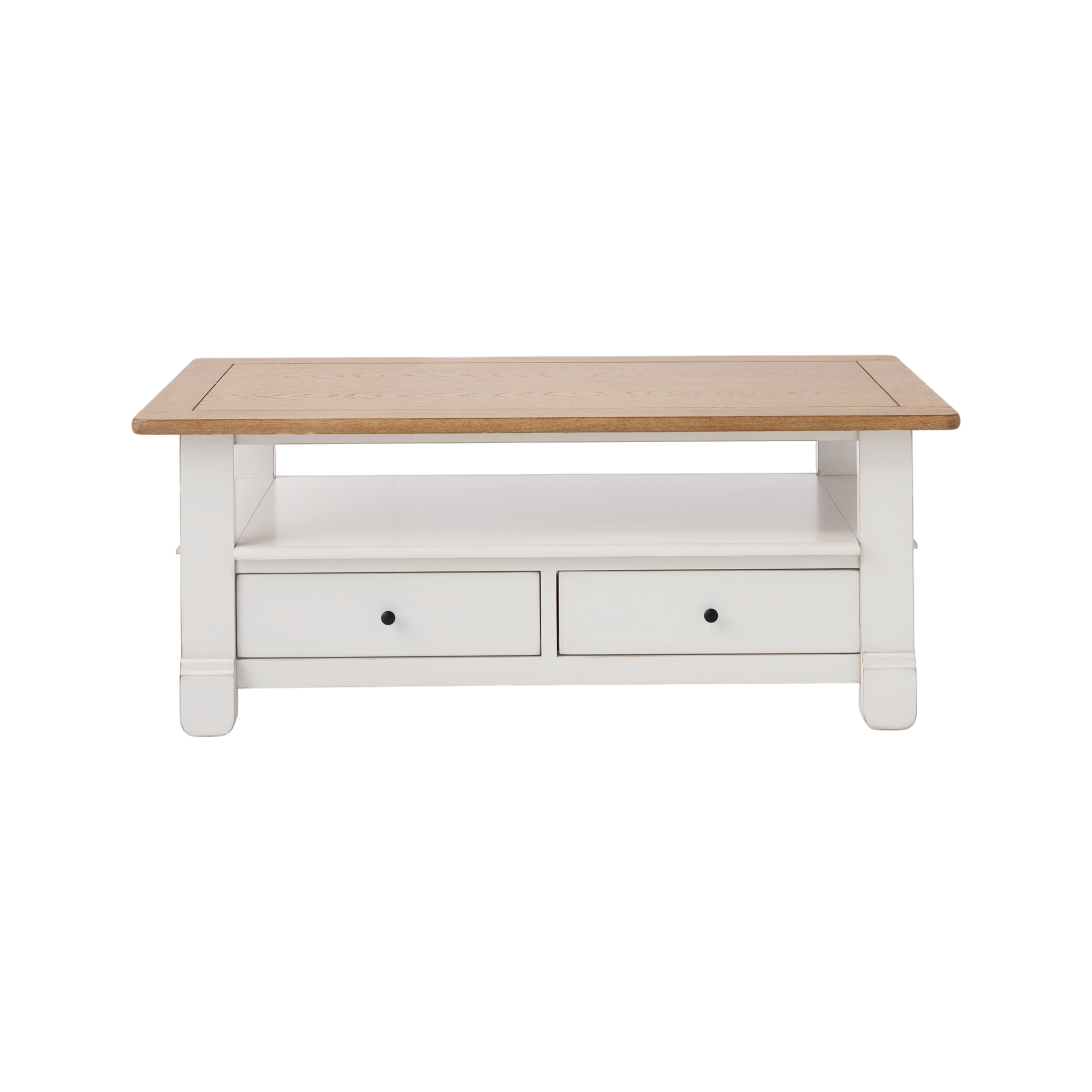Table basse bois massif 2 tiroirs Embellie
