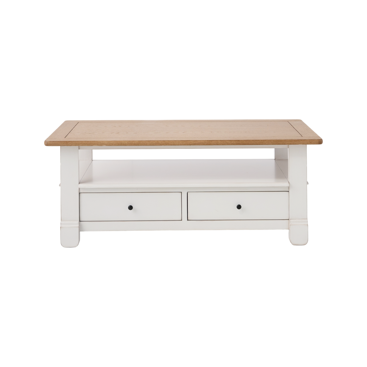 Table basse bois massif 2 tiroirs Embellie Table basse bois massif 2 tiroirs Embellie