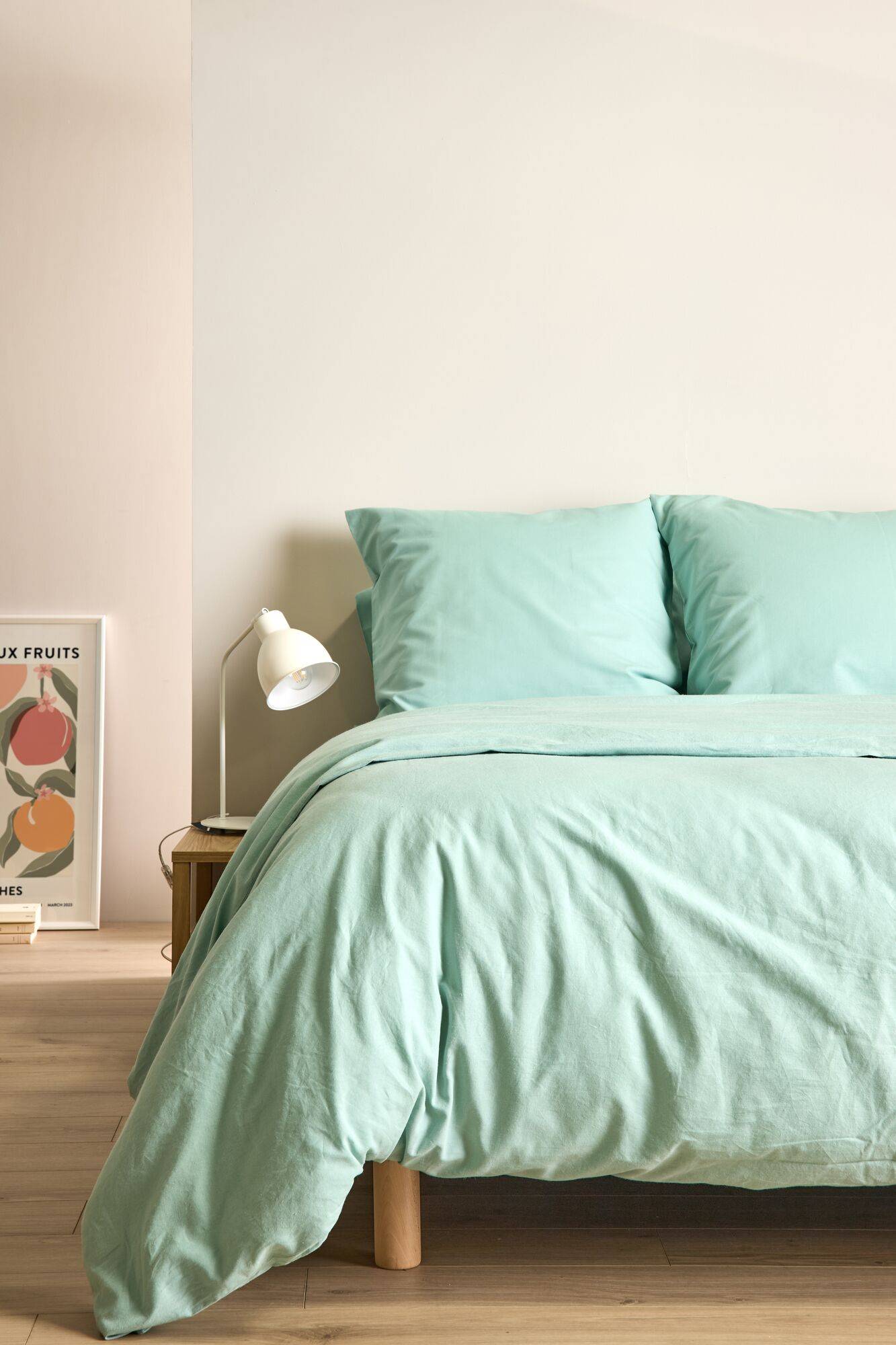 Drap housse coton lin Valentine