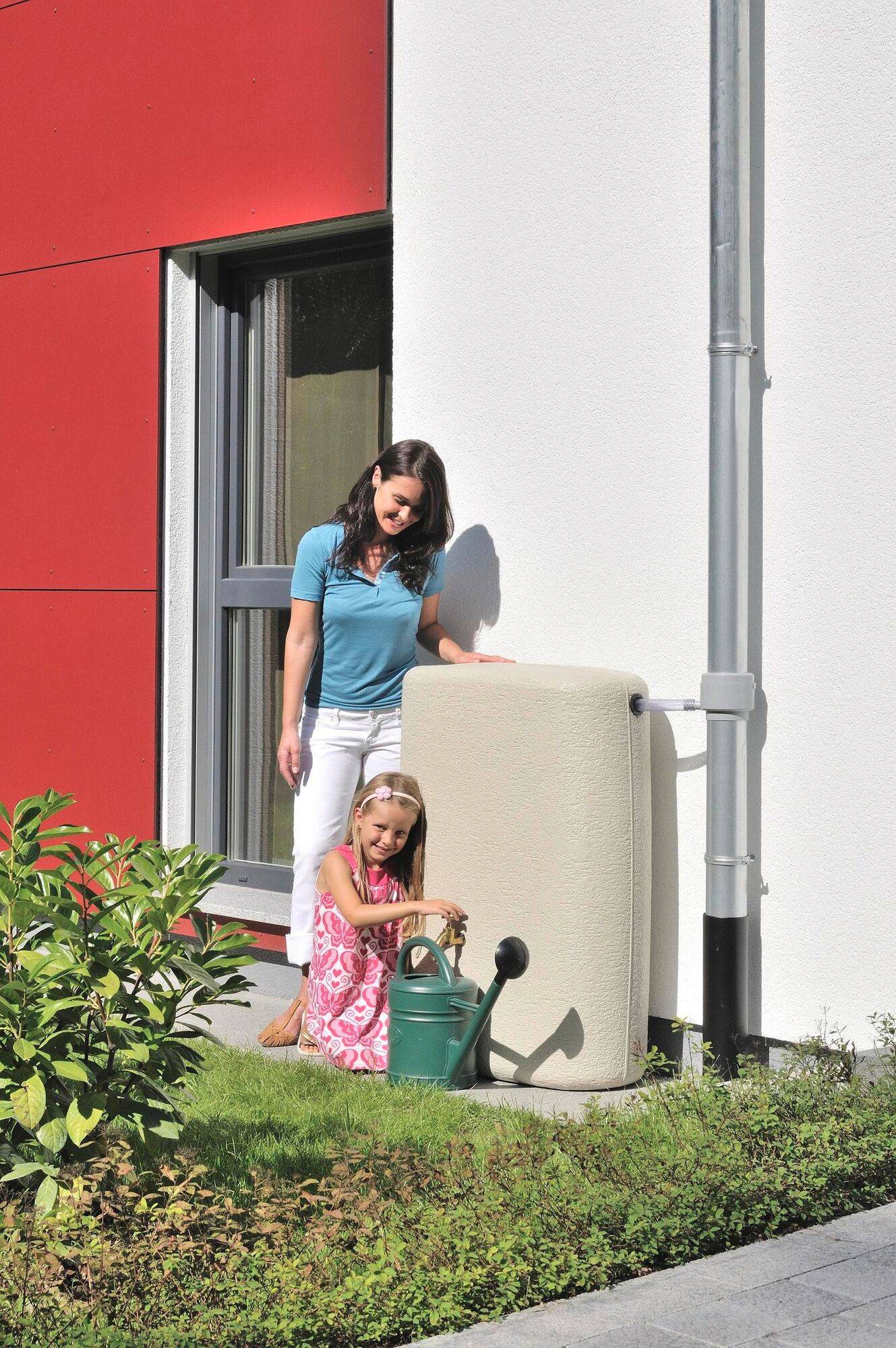 Récupérateur d'eau mural 275L, Sable Terra