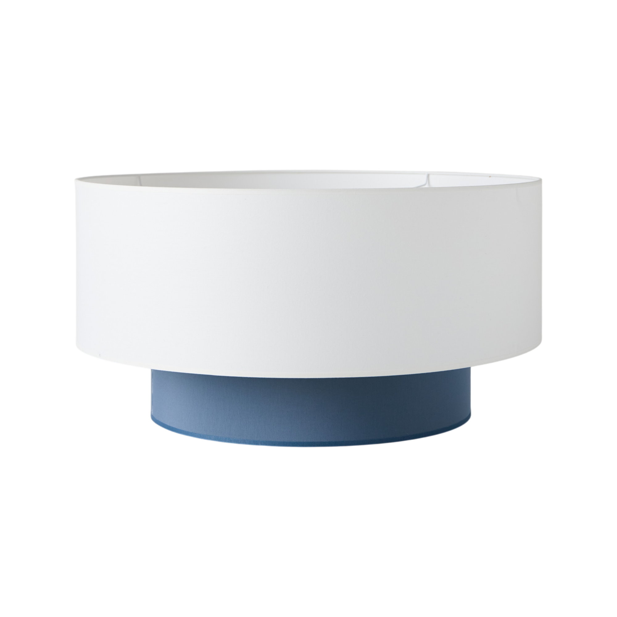 Abat-jour pour suspension bleu et blanc Roxanna