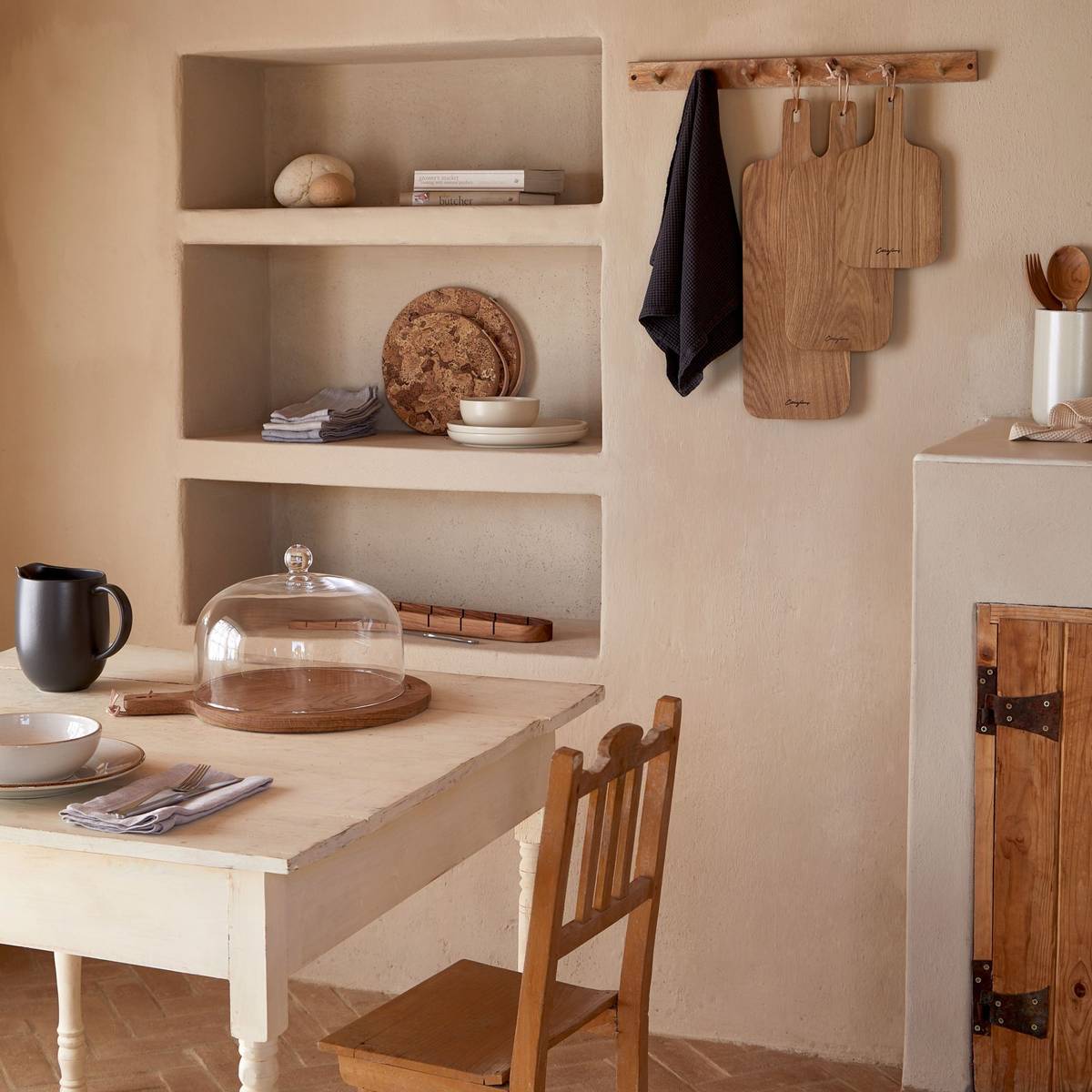 Planche à découper avec poignée 54cm Oak Wood Planche à découper avec poignée 54cm Oak Wood