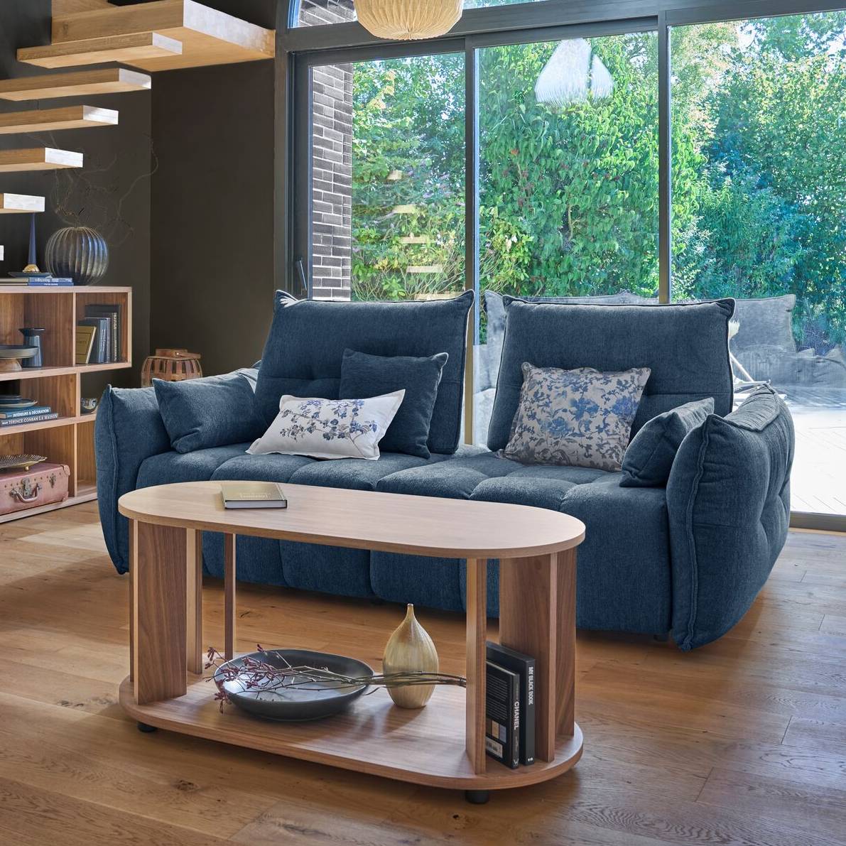 Canapé tissu avance-recule Sacha Canapé tissu avance-recule Sacha