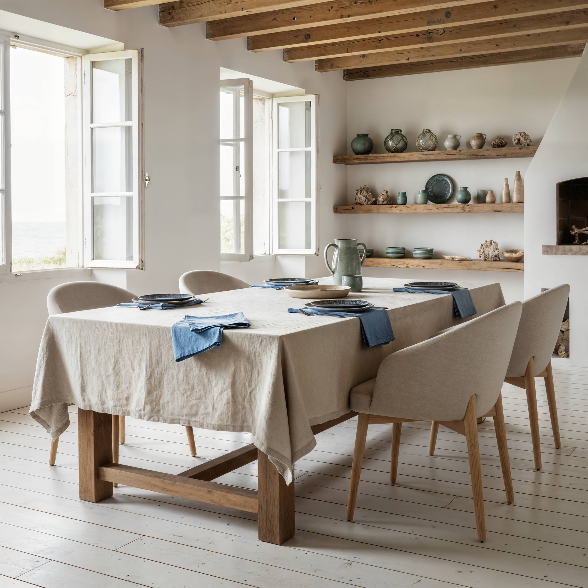 Nappe coton lin Eline