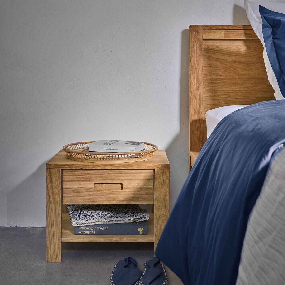 Table de chevet en bois 1 tiroir Luminescence | Camif