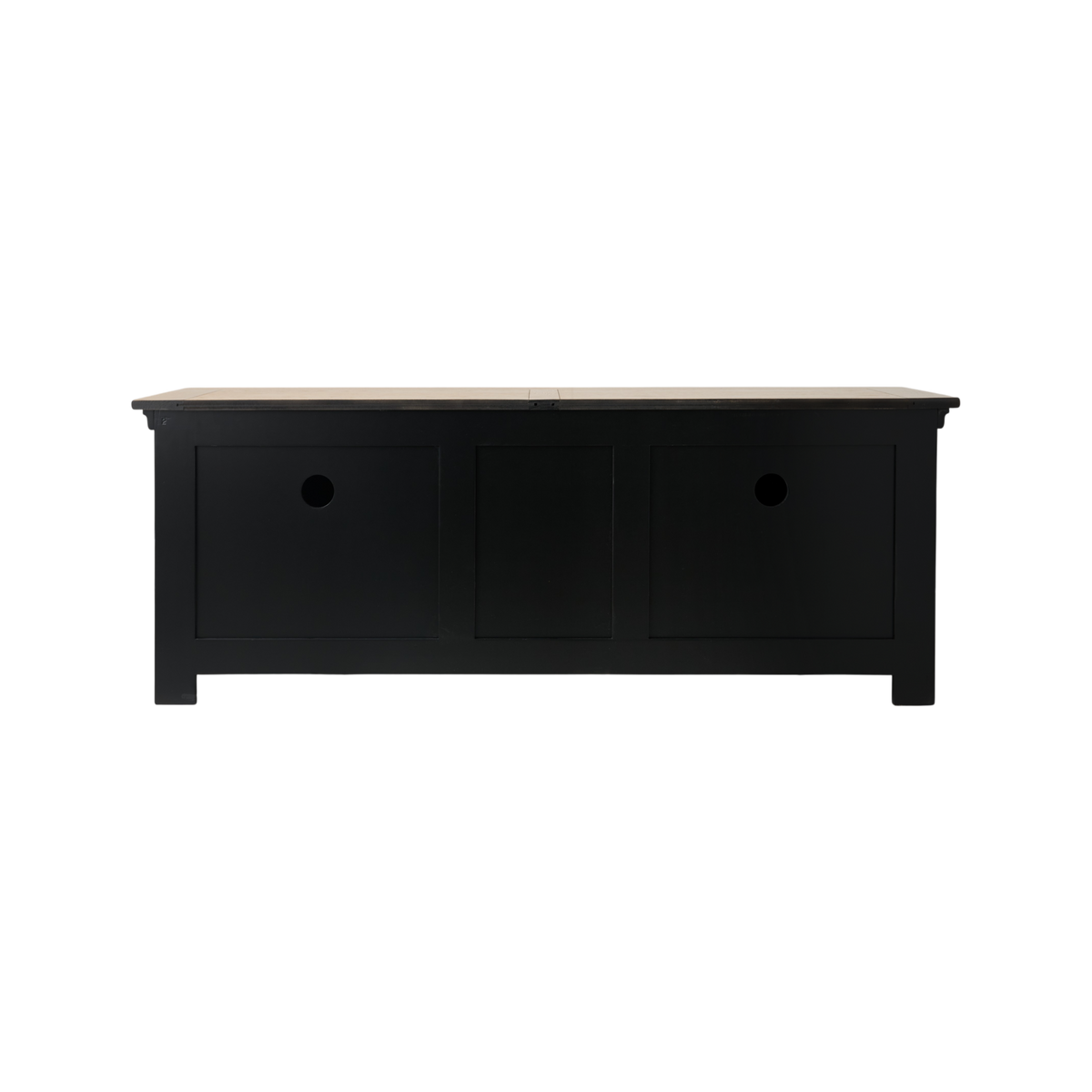 Meuble TV bois massif 2 portes 3 tiroirs Embellie Meuble TV bois massif 2 portes 3 tiroirs Embellie
