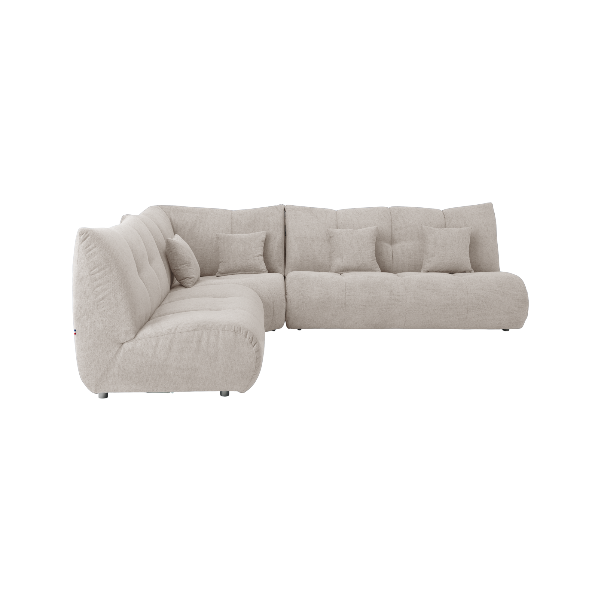 Canapé d'angle modulable tissu Benny