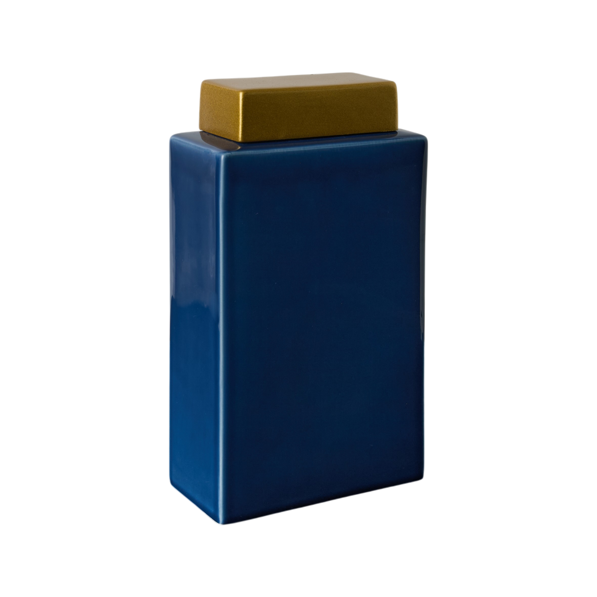 Boîte céramique déco bleu 30 cm Sirine - Image 1