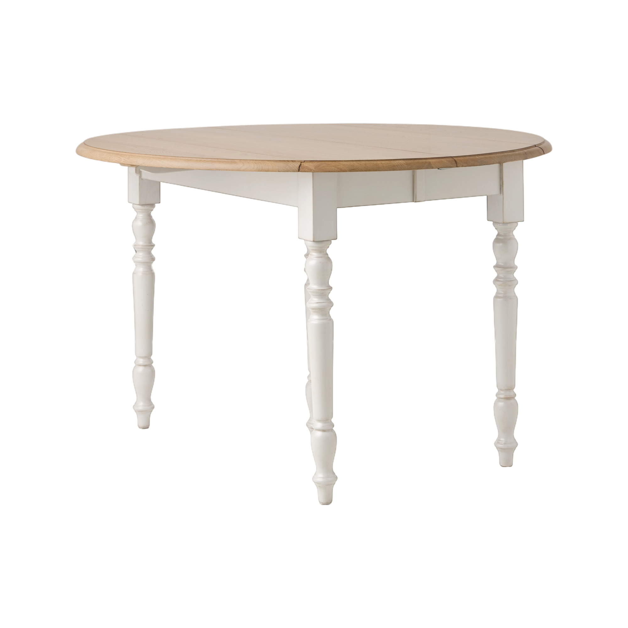 Table à manger à volets extensible bois massif 4 à 8 personnes Embellie