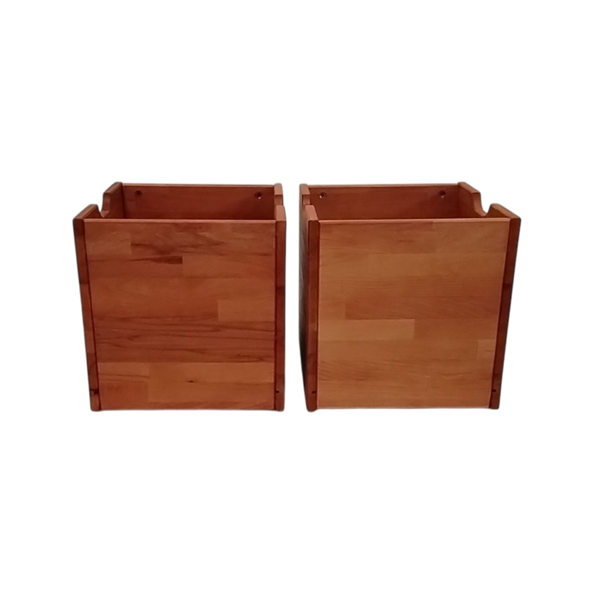 Lot de 2 cubes de rangement bois massif Cyriel - Seconde Chance