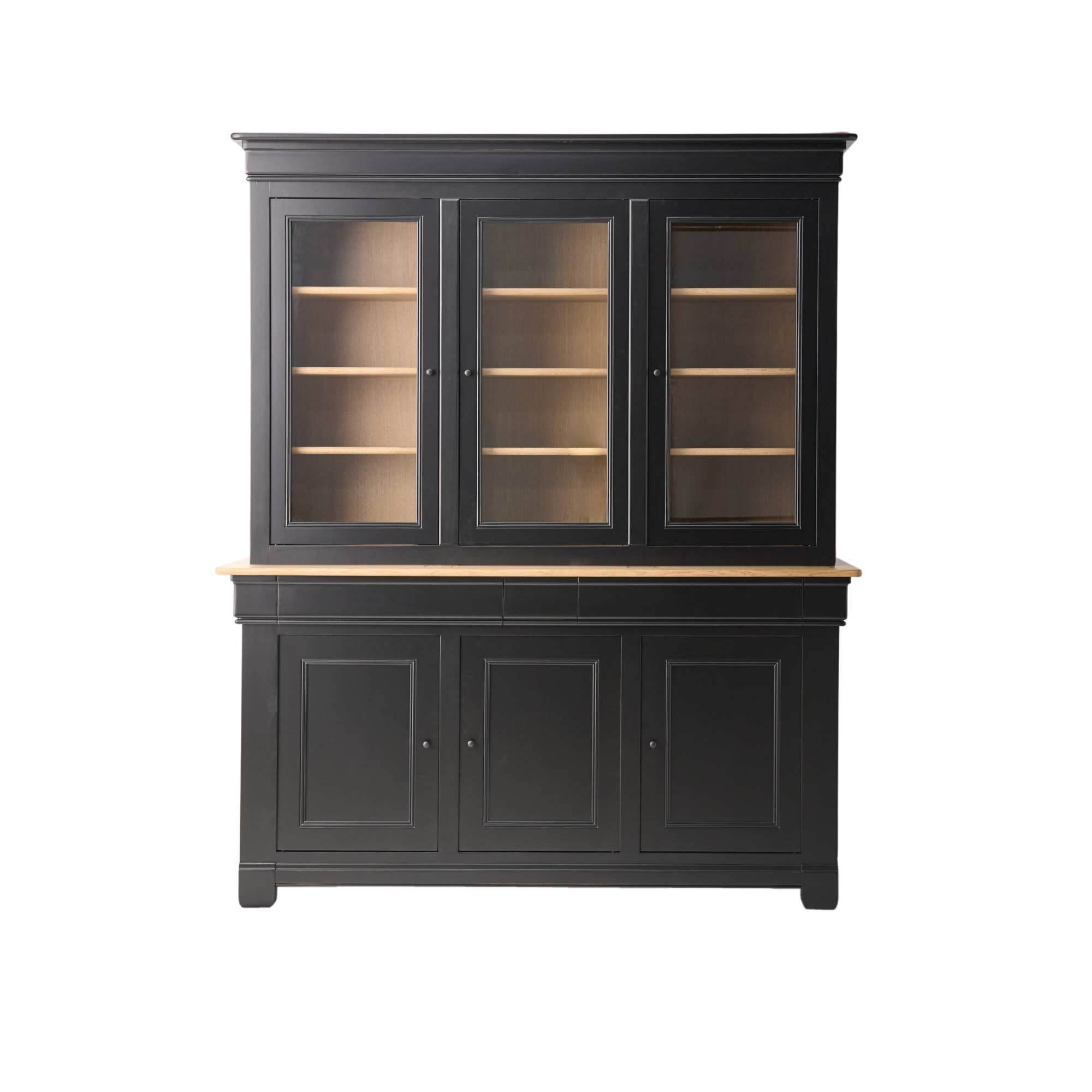 Buffet vaisselier bois massif 6 portes 3  tiroirs Embellie CAMIF