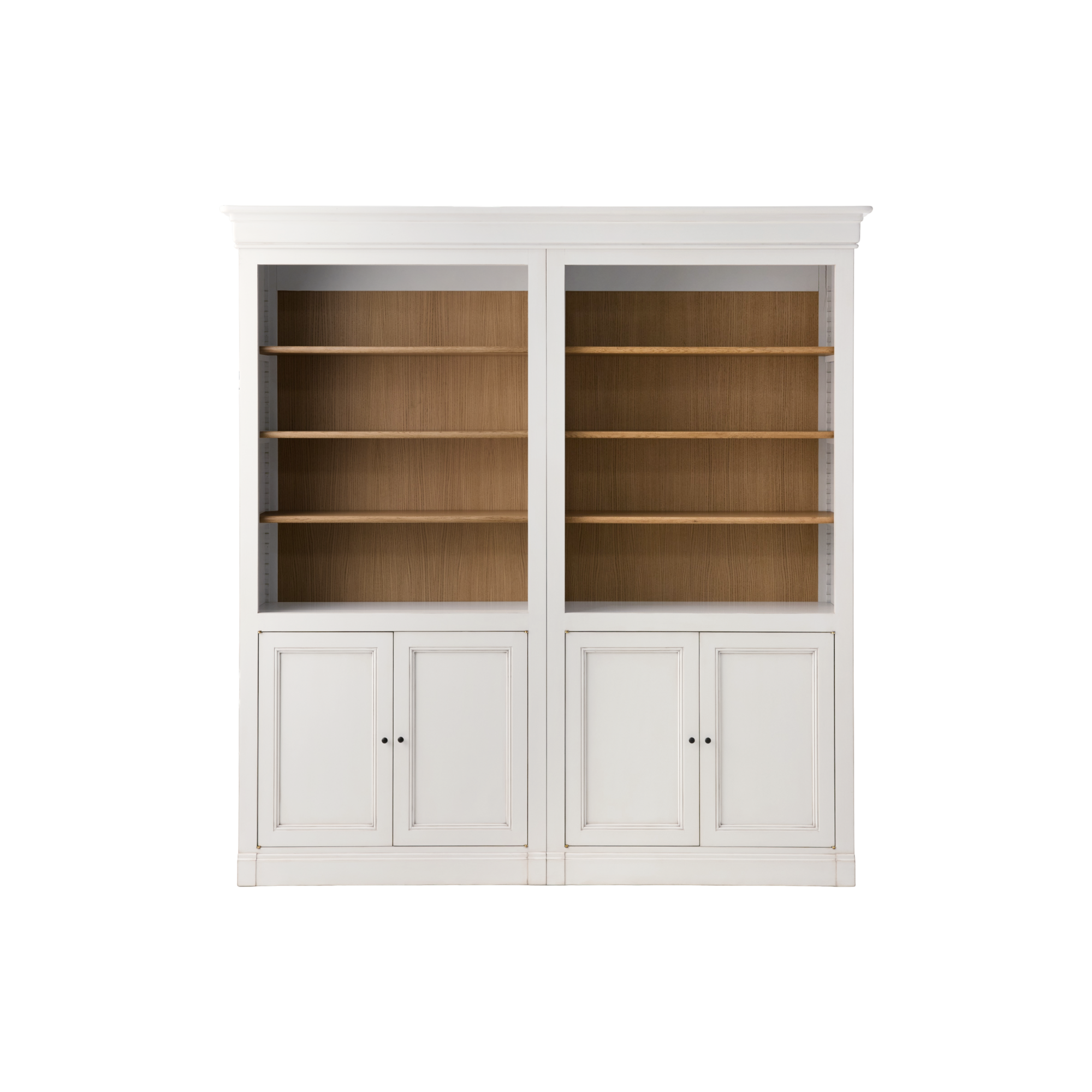 Bibliothèque bois massif 4 portes Embellie