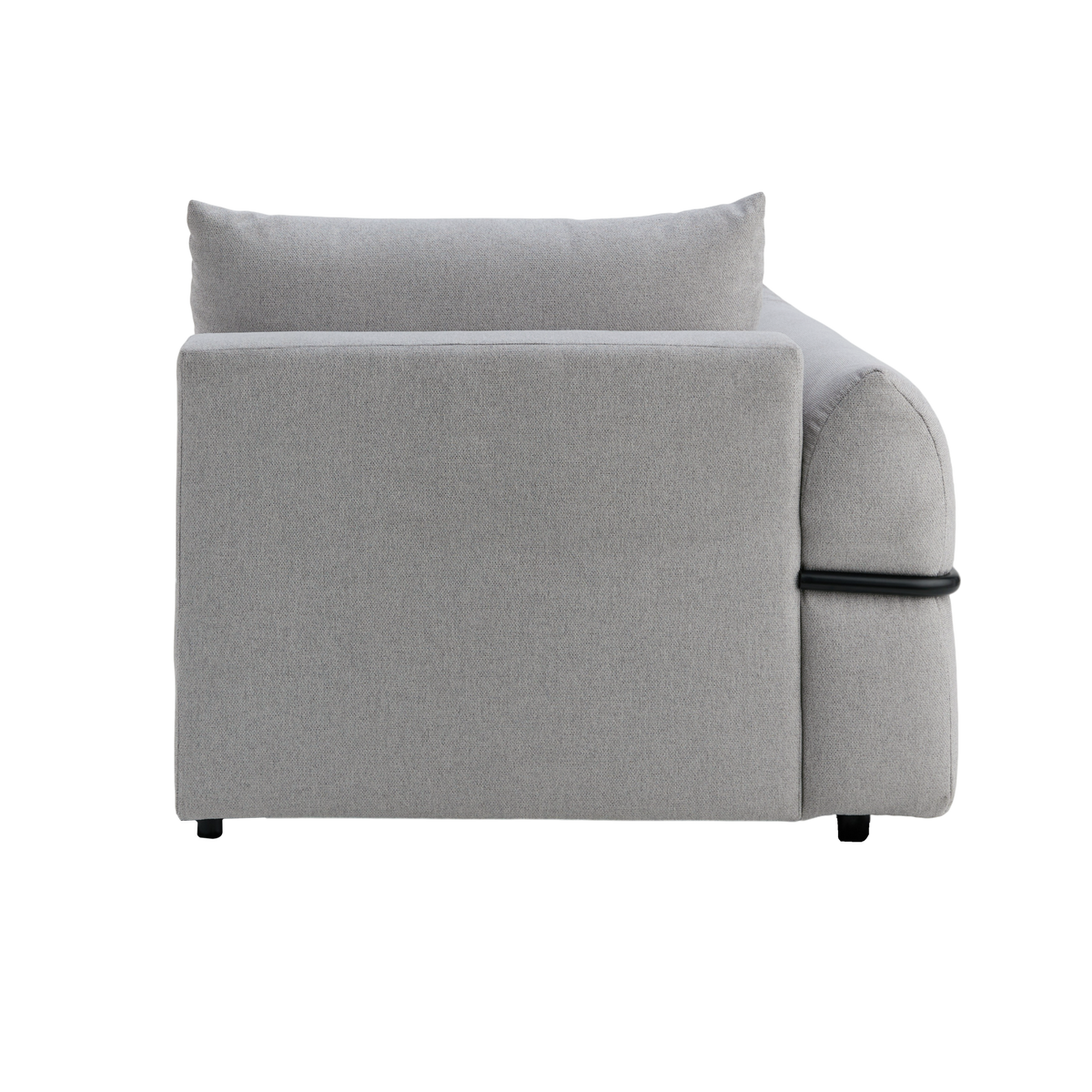 Chauffeuse avec accoudoir pour canapé modulable tissu Solal Chauffeuse avec accoudoir pour canapé modulable tissu Solal