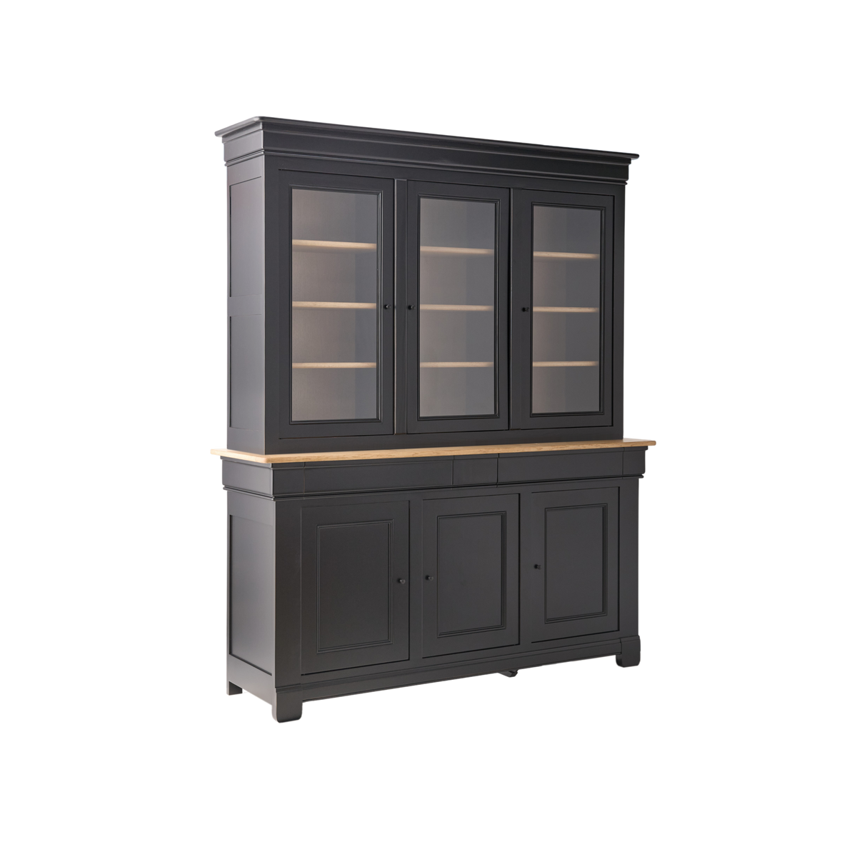 Buffet vaisselier bois massif 6 portes 3 tiroirs Embellie Buffet vaisselier bois massif 6 portes 3 tiroirs Embellie