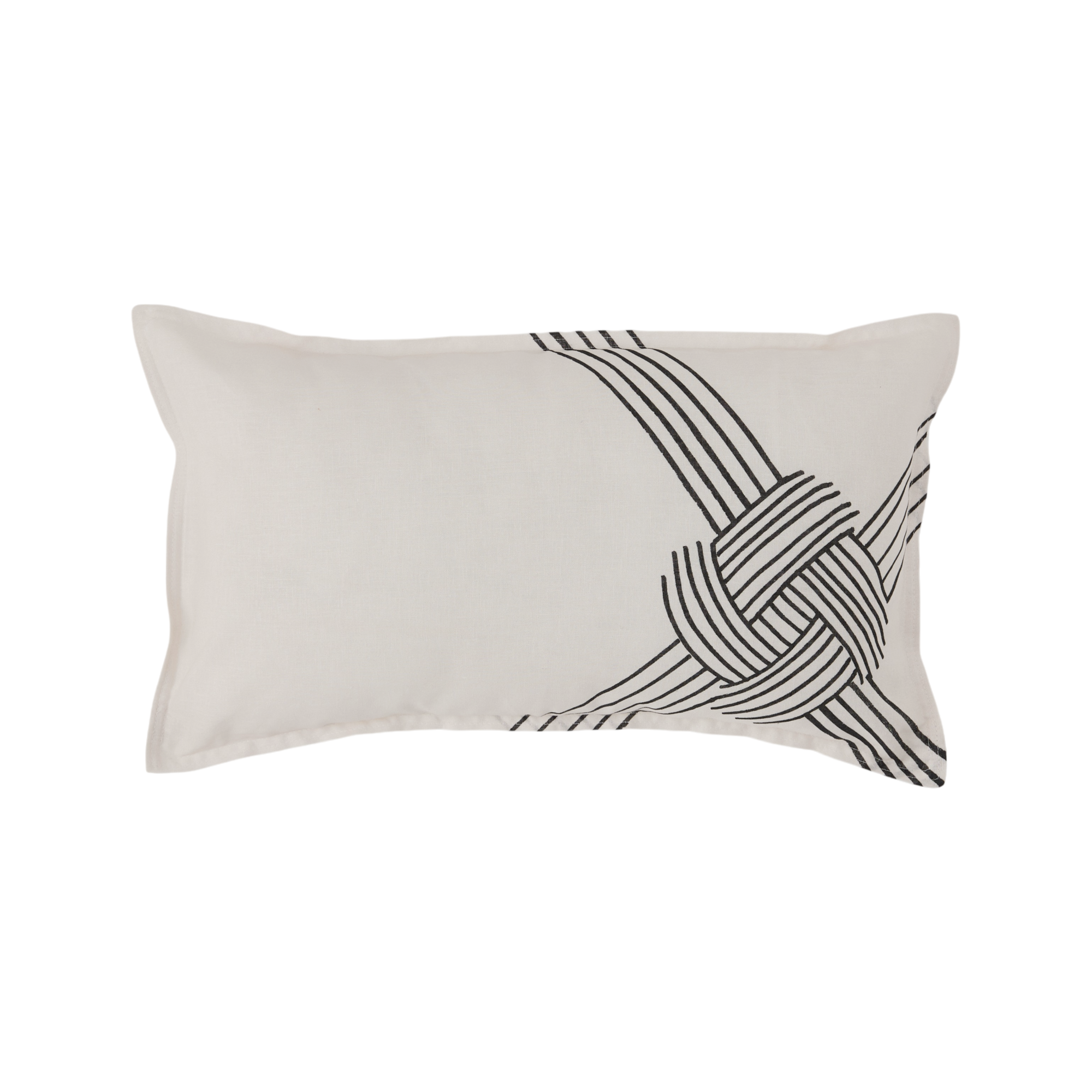 Coussin coton lin Nautique