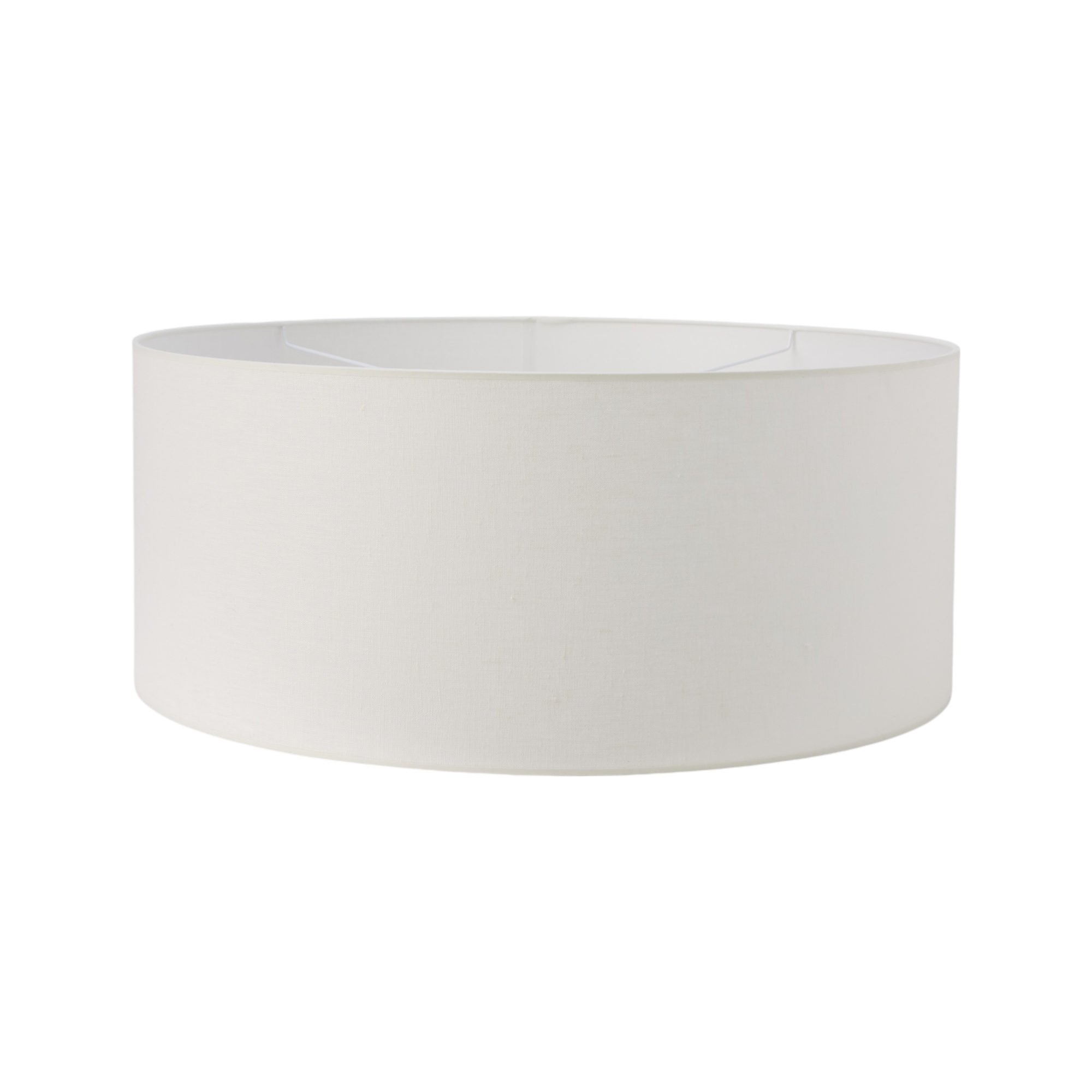 Abat-jour pour suspension tissu blanc 60 cm Robine
