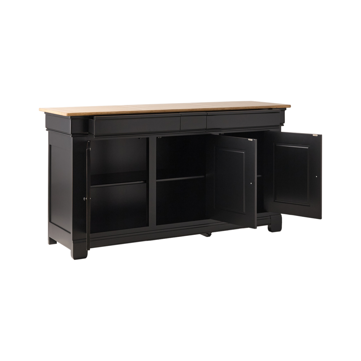 Buffet bois massif 3 portes 3 tiroirs Embellie Buffet bois massif 3 portes 3 tiroirs Embellie