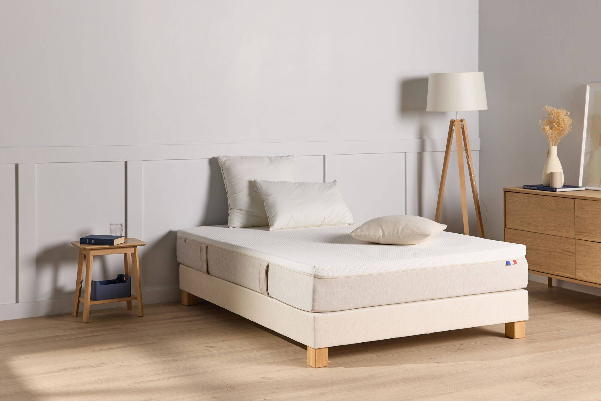 Matelas en mousse HR 25 cm roulé Claire