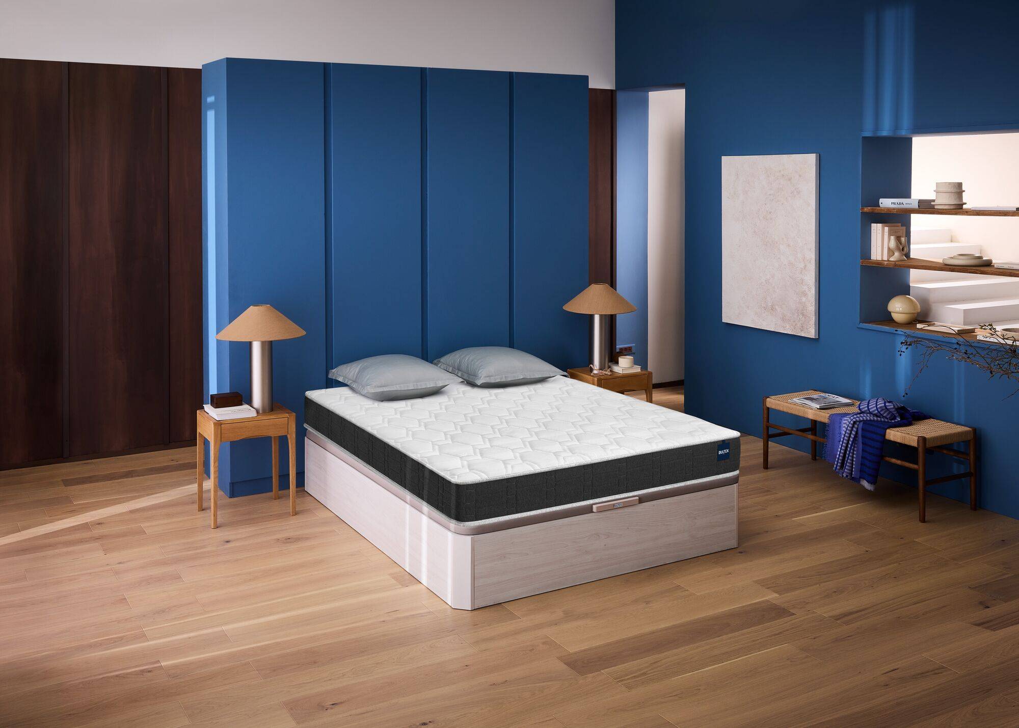 Ensemble sommier coffre Space up et matelas primo 19 cm Regular - Image 1