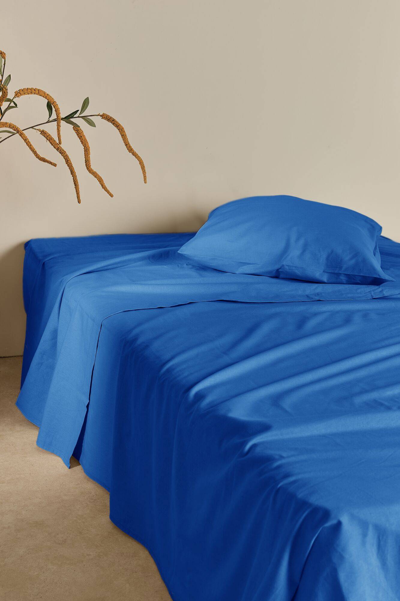 Drap plat coton lin Valentine