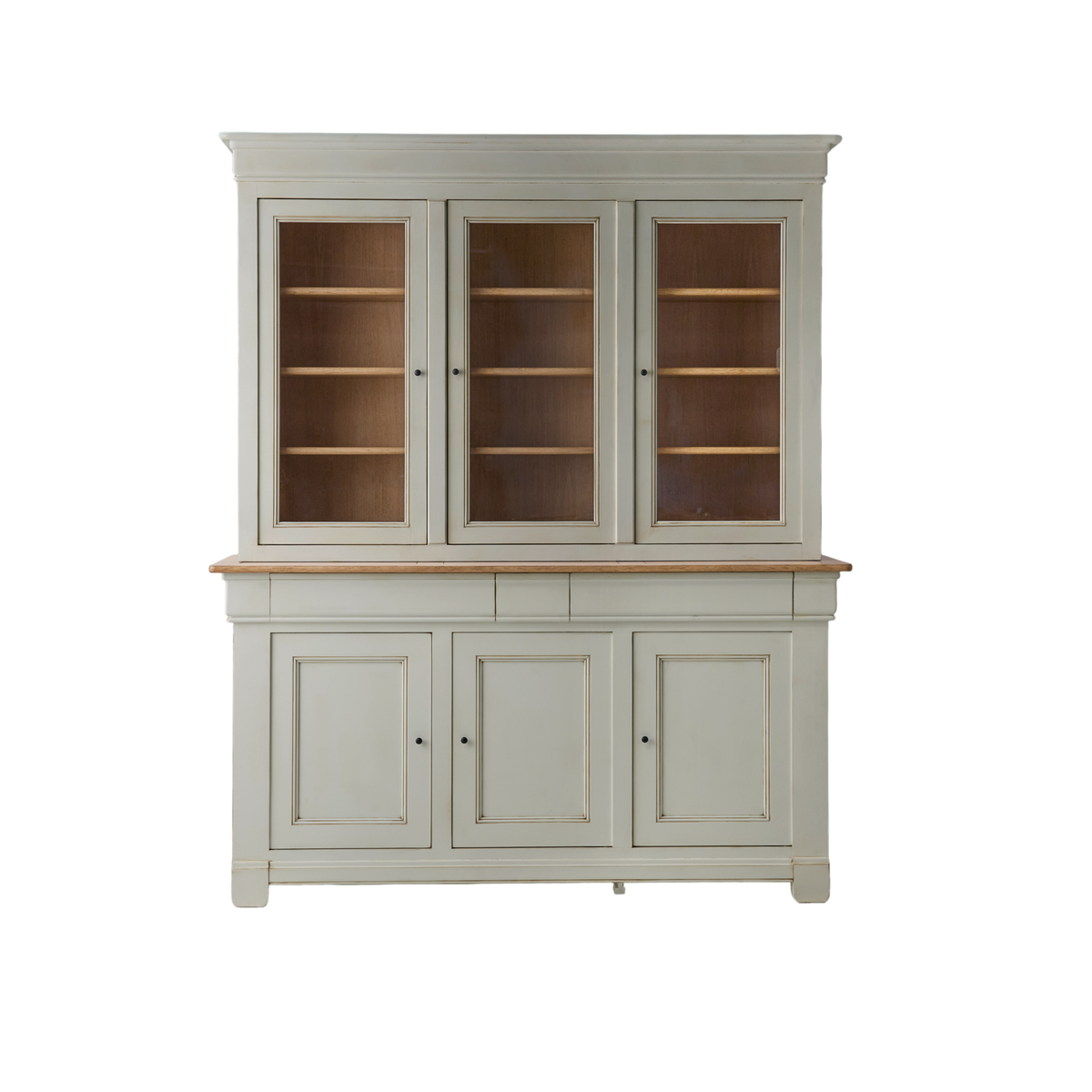 Buffet vaisselier bois massif 6 portes 3 tiroirs Embellie Buffet vaisselier bois massif 6 portes 3 tiroirs Embellie